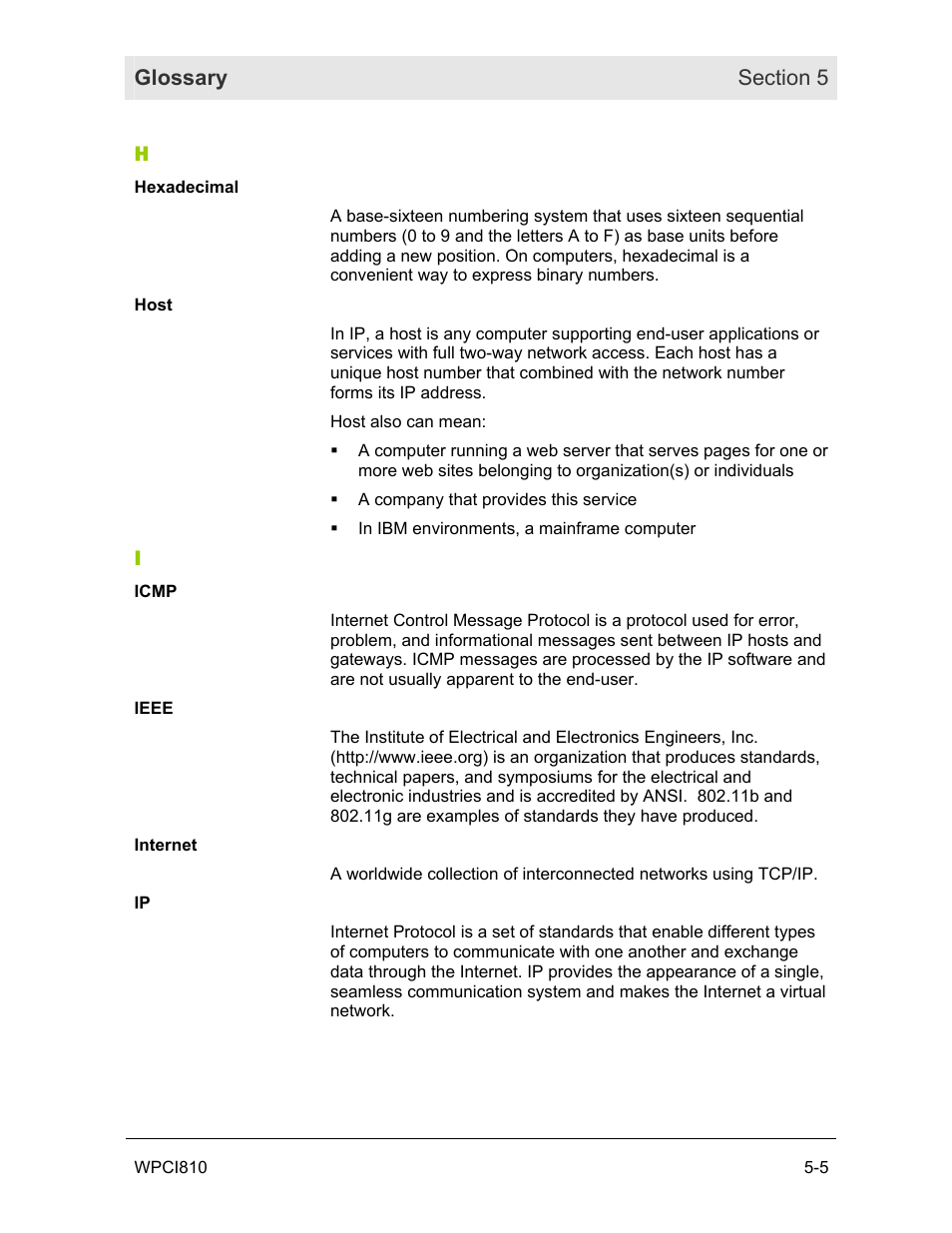 Motorola WPCI810G User Manual | Page 48 / 56