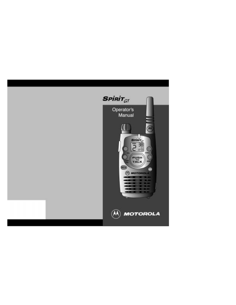 Motorola Spirit GT User Manual | 36 pages