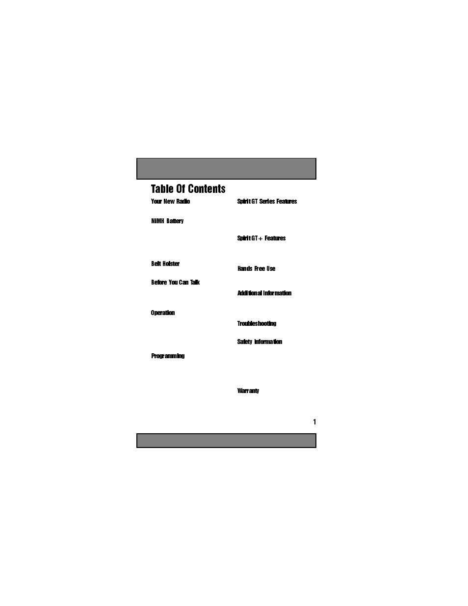 Motorola Spirit GT User Manual | Page 3 / 36