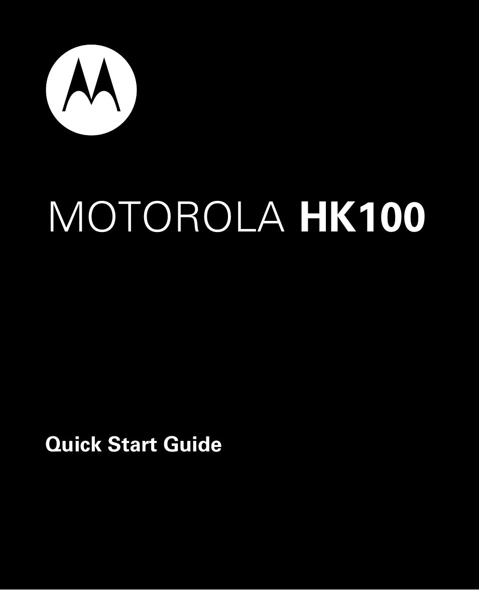 Motorola HK100 Headset HK100 User Manual | 128 pages