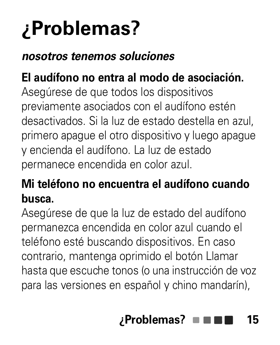 Problemas | Motorola HK100 Headset HK100 User Manual | Page 57 / 128