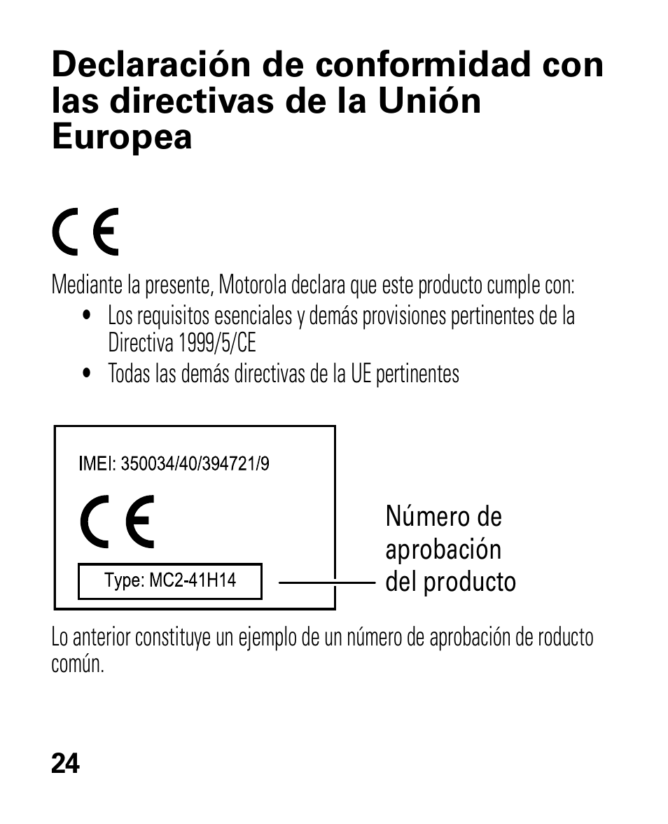 Conformidad con la ue | Motorola HK100 Headset HK100 User Manual | Page 66 / 128