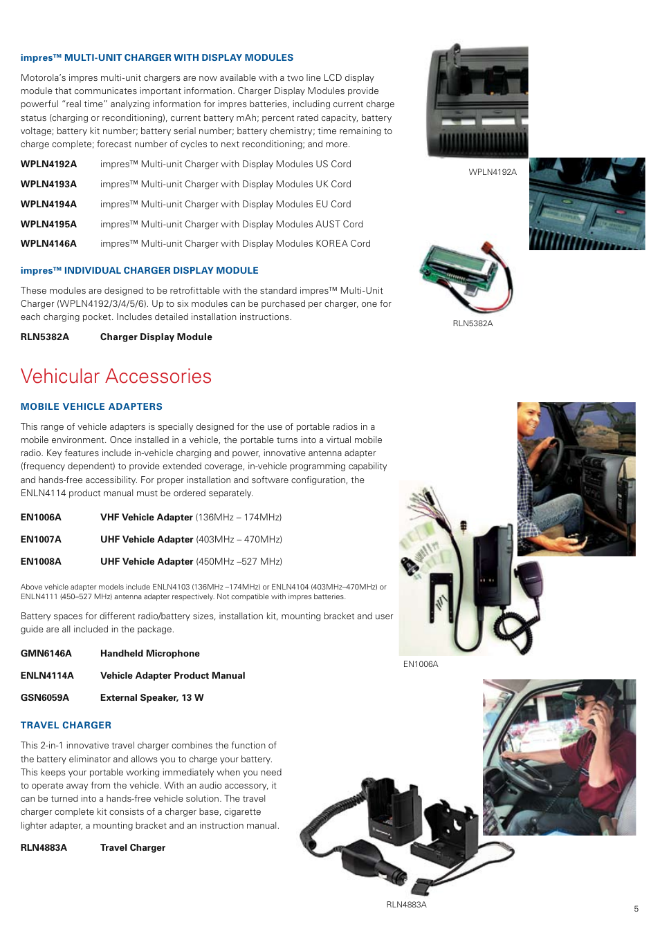 Vehicular accessories | Motorola ENLN4104 User Manual | Page 6 / 16