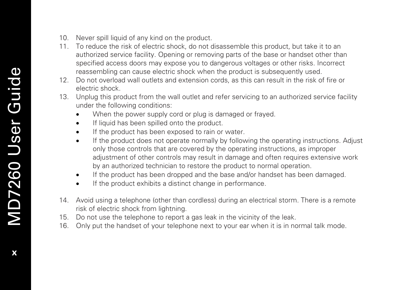 Md7260 user guide | Motorola MD7260 User Manual | Page 12 / 58
