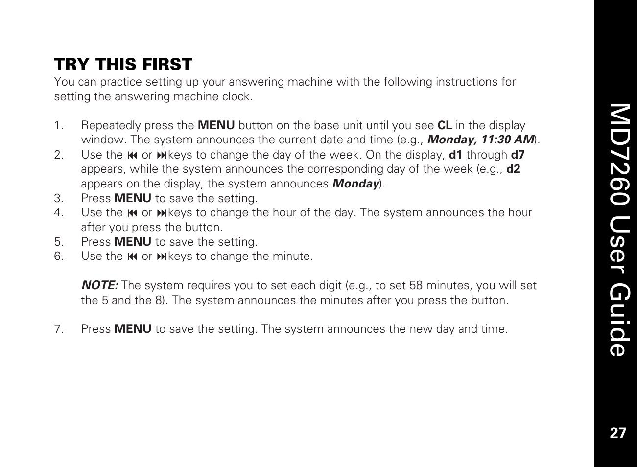 Try this first, Md7260 user guide | Motorola MD7260 User Manual | Page 39 / 58