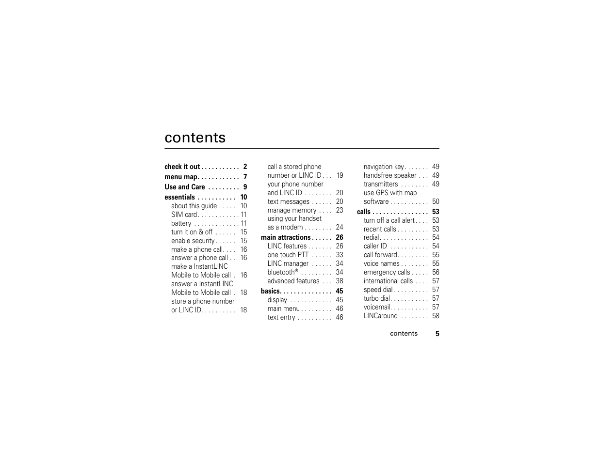 Motorola i365IS Phone User Manual | Page 11 / 108