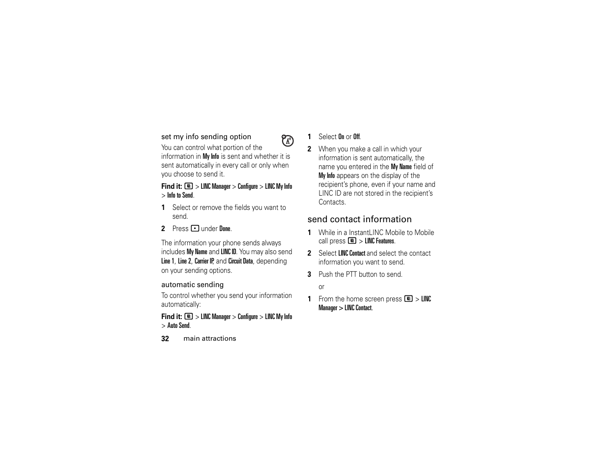 Motorola i365IS Phone User Manual | Page 38 / 108