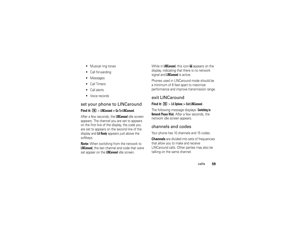 Motorola i365IS Phone User Manual | Page 65 / 108