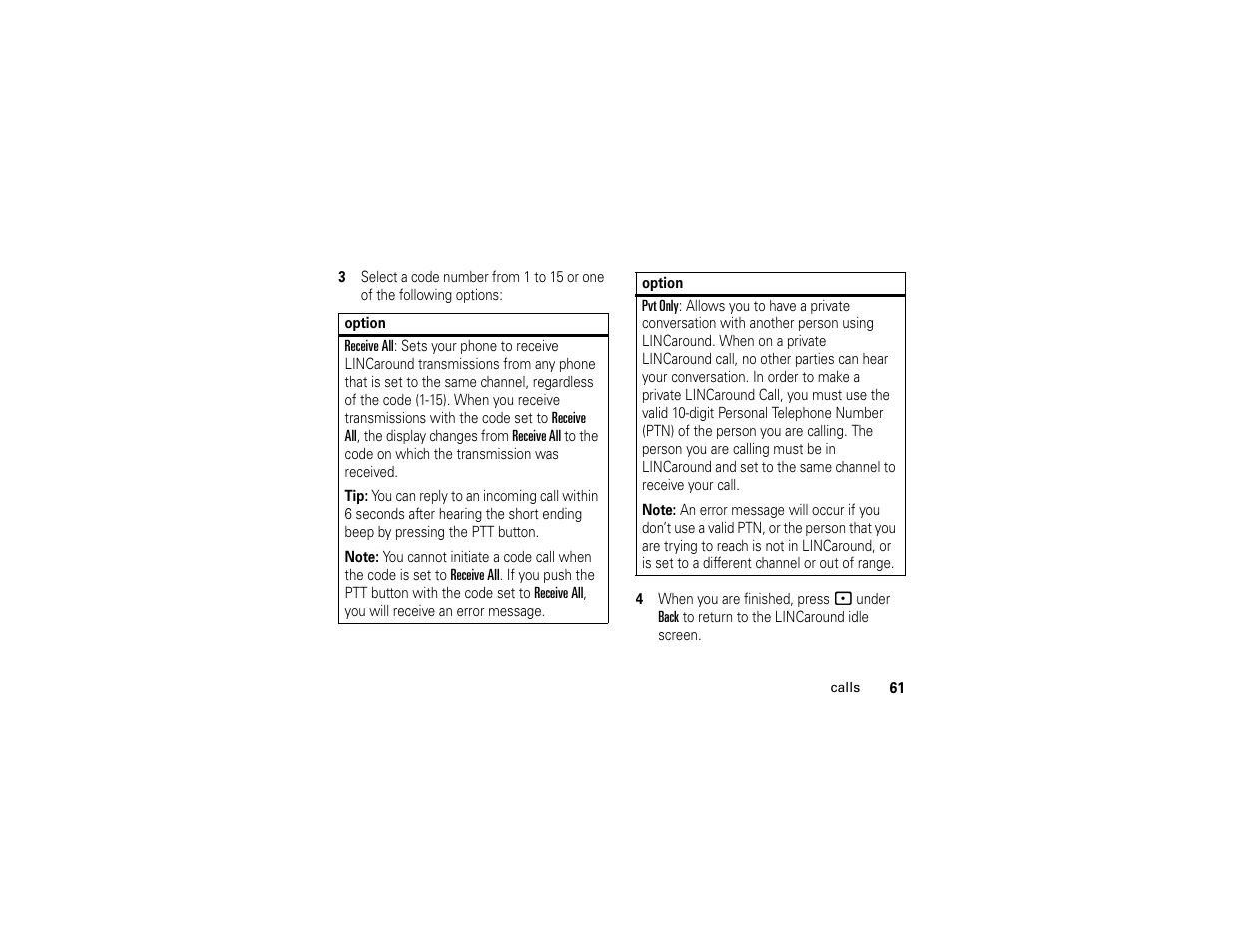 Motorola i365IS Phone User Manual | Page 67 / 108
