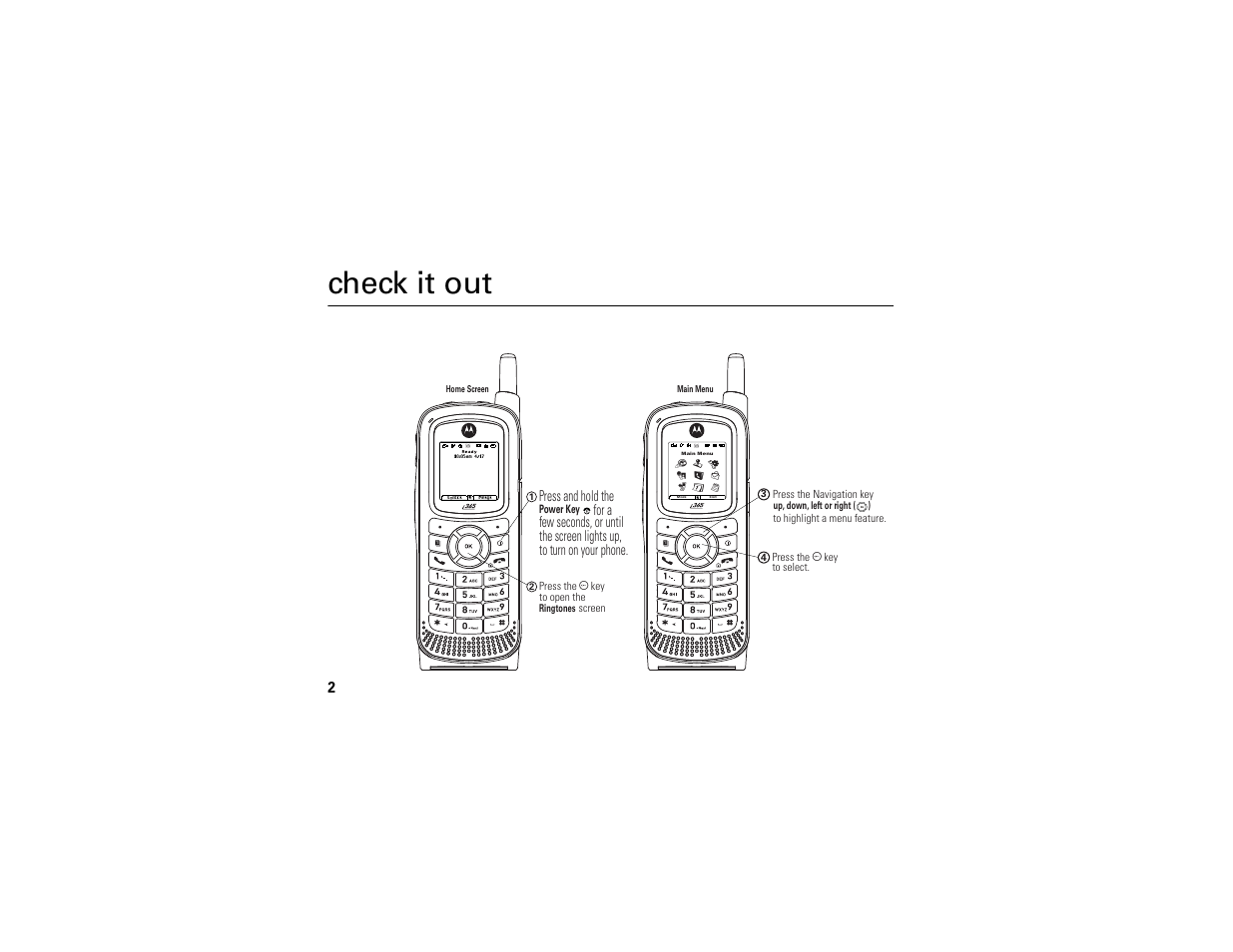 Check it out | Motorola i365IS Phone User Manual | Page 8 / 108