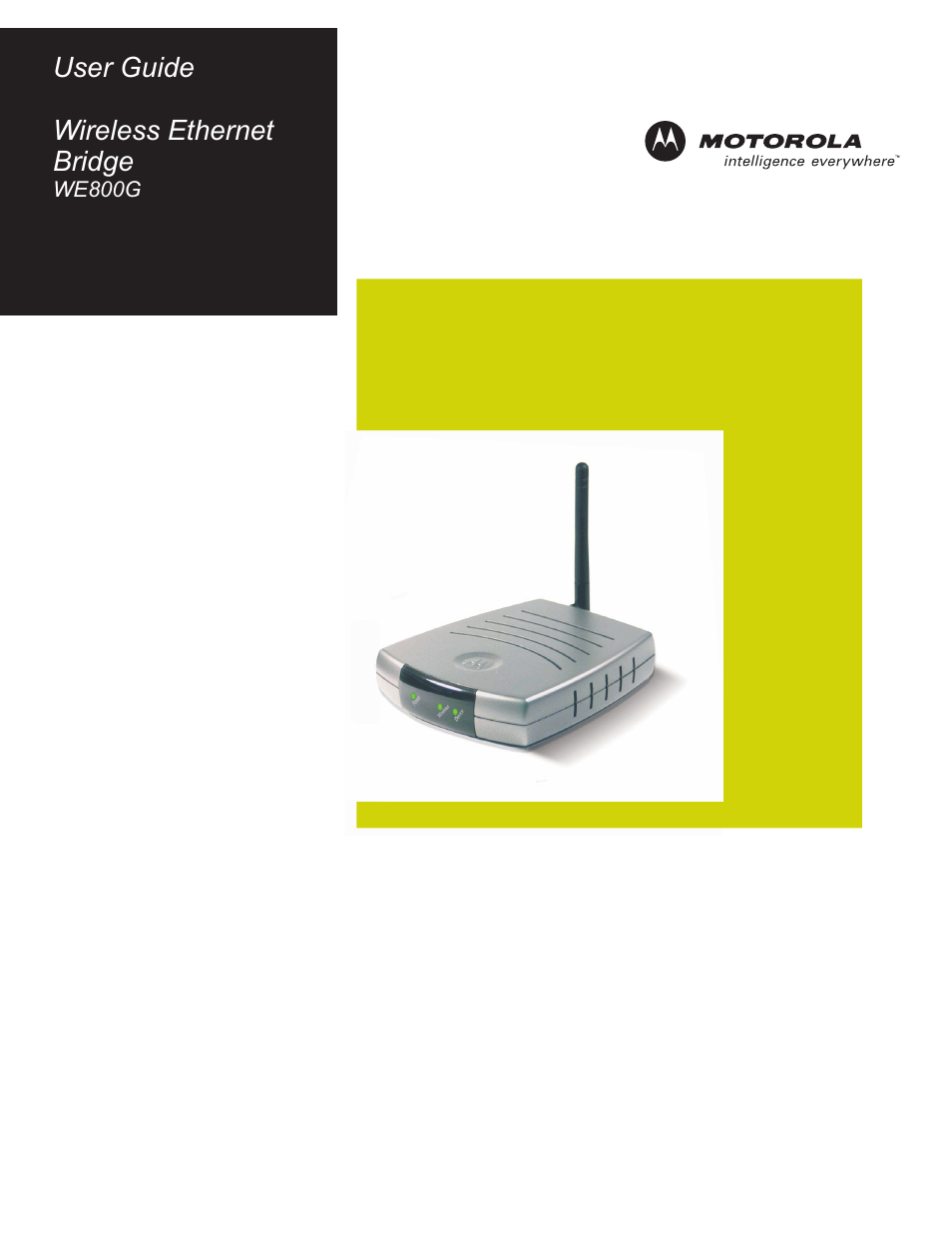Motorola WE800G User Manual | 71 pages