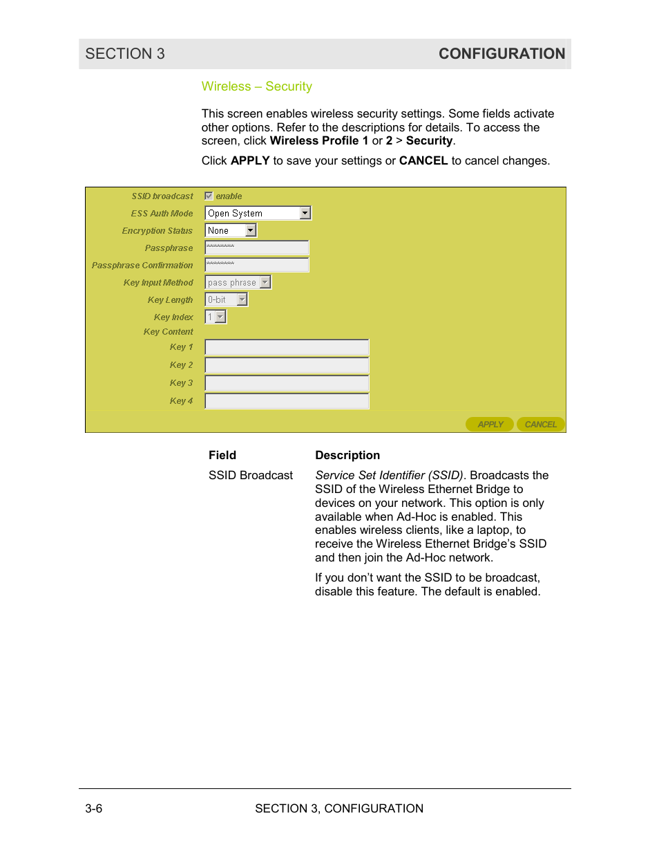 Wireless – security | Motorola WE800G User Manual | Page 43 / 71