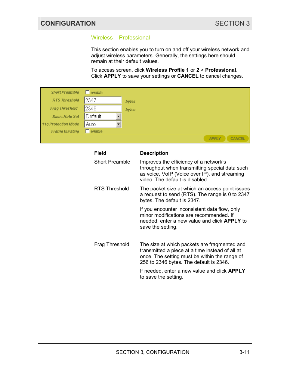 Wireless – professional | Motorola WE800G User Manual | Page 48 / 71