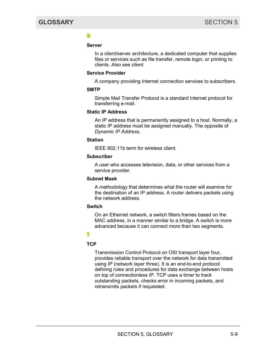 Motorola WE800G User Manual | Page 67 / 71