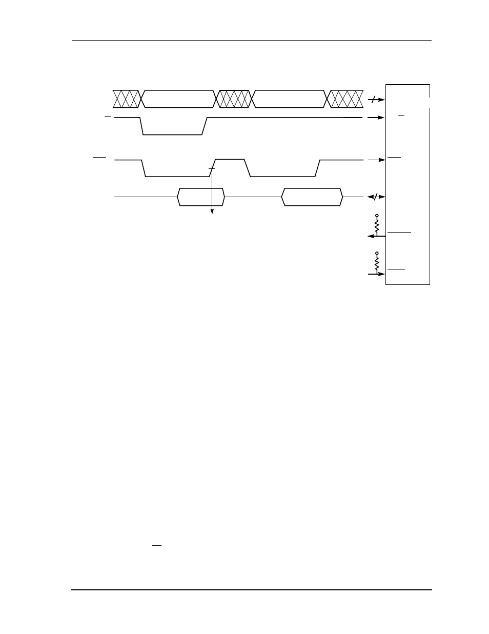 Figure414 host processor transfer timing, 7 servicing the hi, 1 hi—host processor data transfer | Servicing the hi -37, Hi—host processor data transfer -37, Figure 4-14, Host processor transfer timing -37 | Motorola DSP56012 User Manual | Page 117 / 270