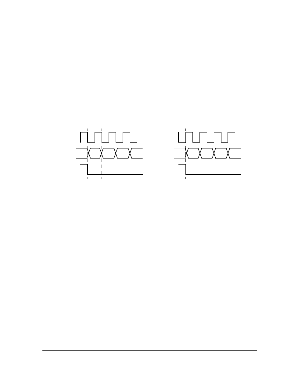 8 rcs receiver clock polarity (rckp)—bit 8, 9 rcs receiver relative timing (rrel)—bit 9, Rcs receiver clock polarity (rckp)—bit 8 -13 | Dax signals -4, Figure 6-7, Receiver clock polarity (rckp) programming -13 | Motorola DSP56012 User Manual | Page 191 / 270