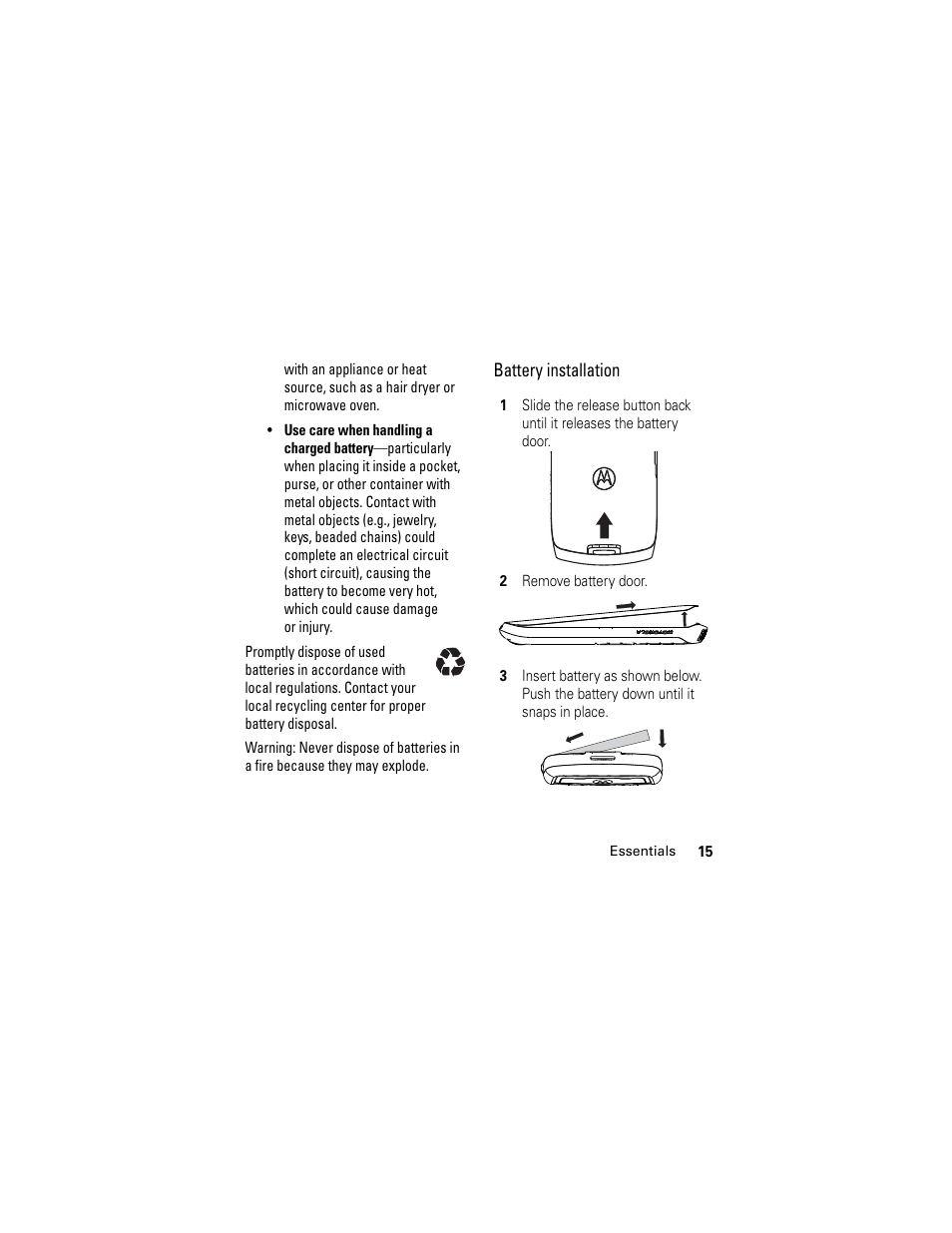 Motorola i335 User Manual | Page 19 / 99