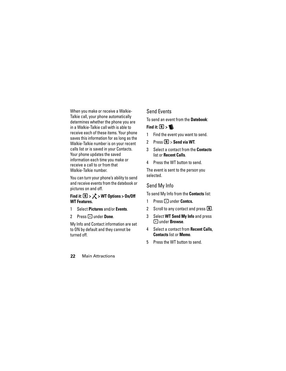 Motorola i335 User Manual | Page 26 / 99