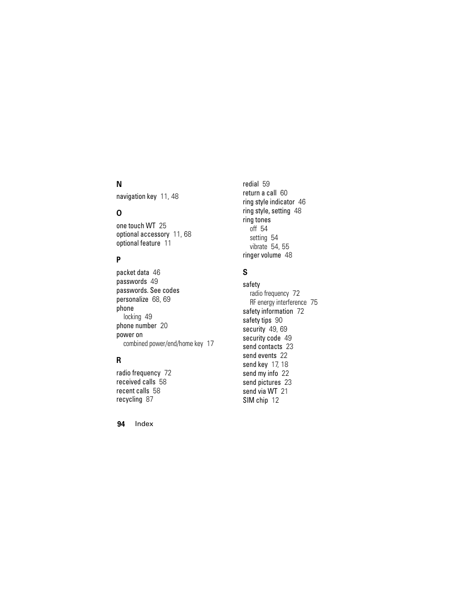 Motorola i335 User Manual | Page 98 / 99