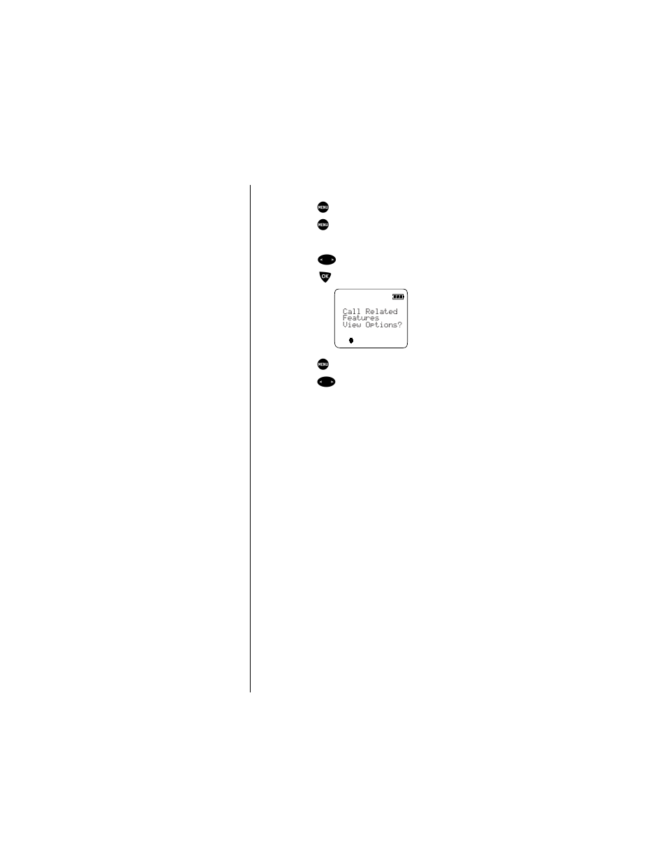 Entering the call related features menu | Motorola 9500 User Manual | Page 102 / 226