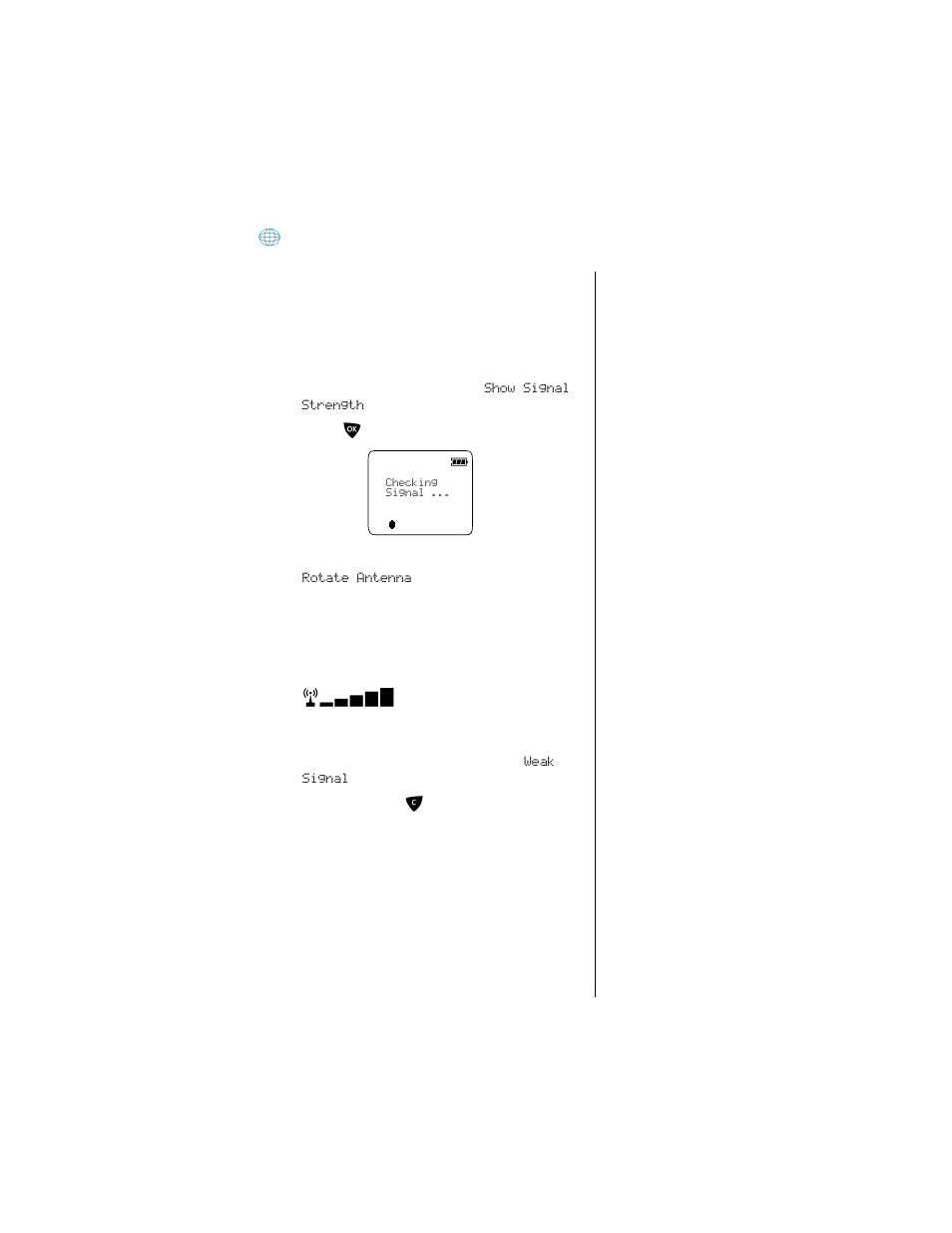 Showing signal strength | Motorola 9500 User Manual | Page 115 / 226