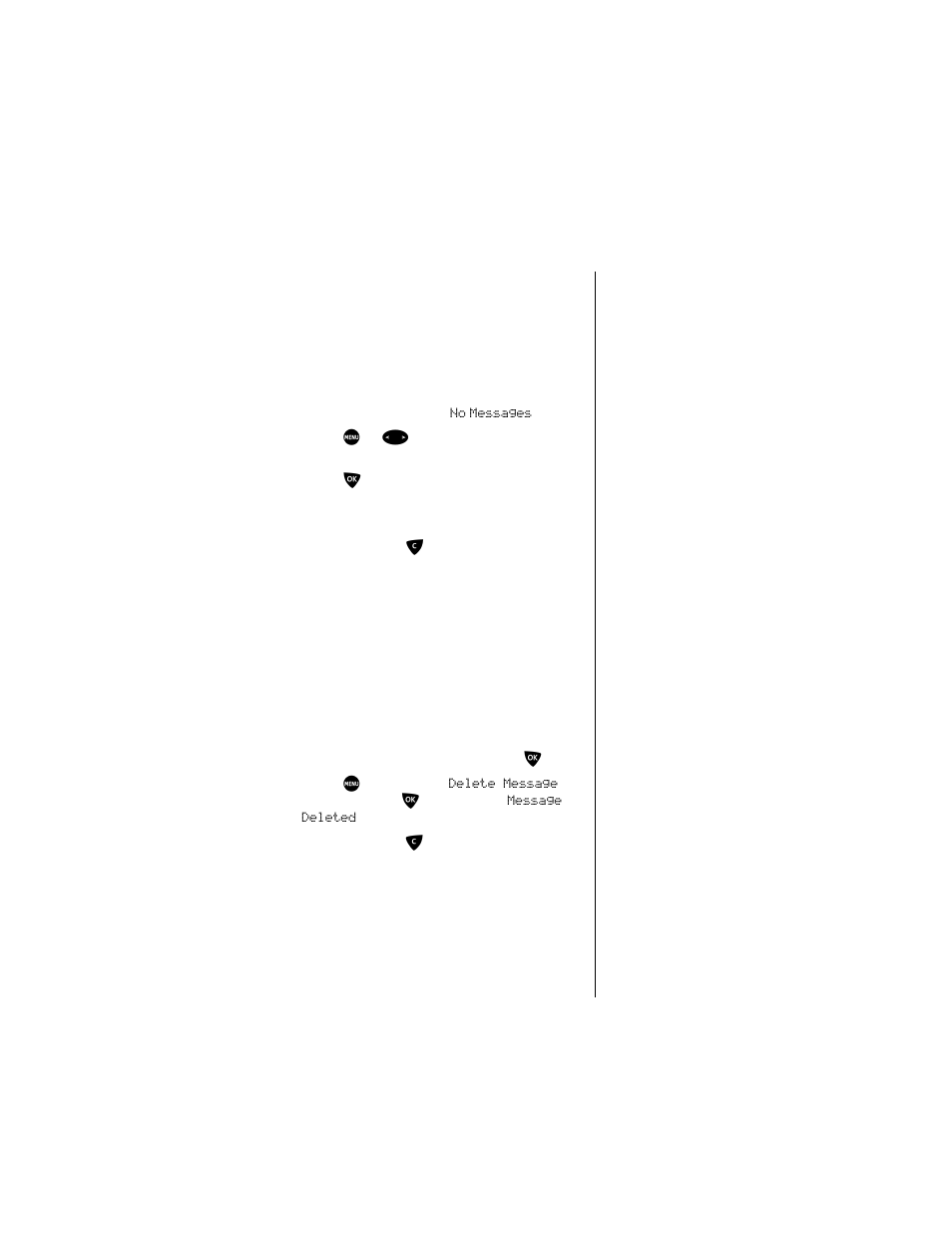 Read a stored message, Delete messages | Motorola 9500 User Manual | Page 133 / 226