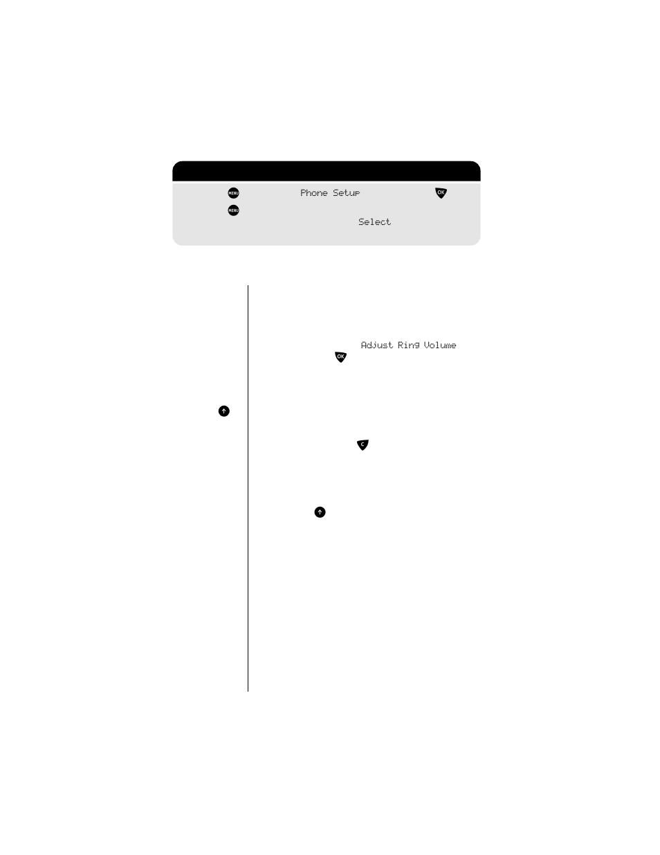 Adjusting the ringer volume, 2: getting to phone setup | Motorola 9500 User Manual | Page 140 / 226