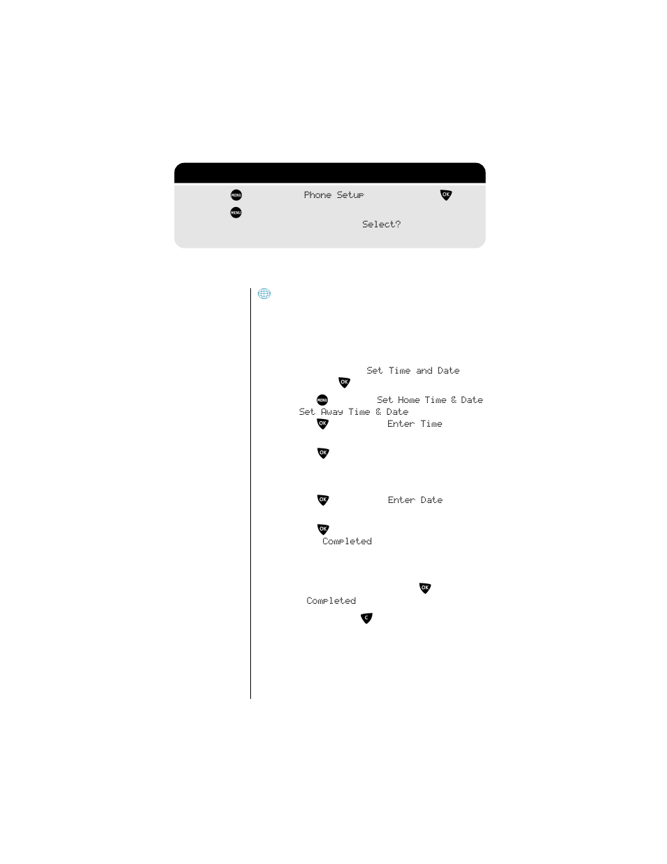 Set the time and date, 2: getting to phone setup | Motorola 9500 User Manual | Page 152 / 226