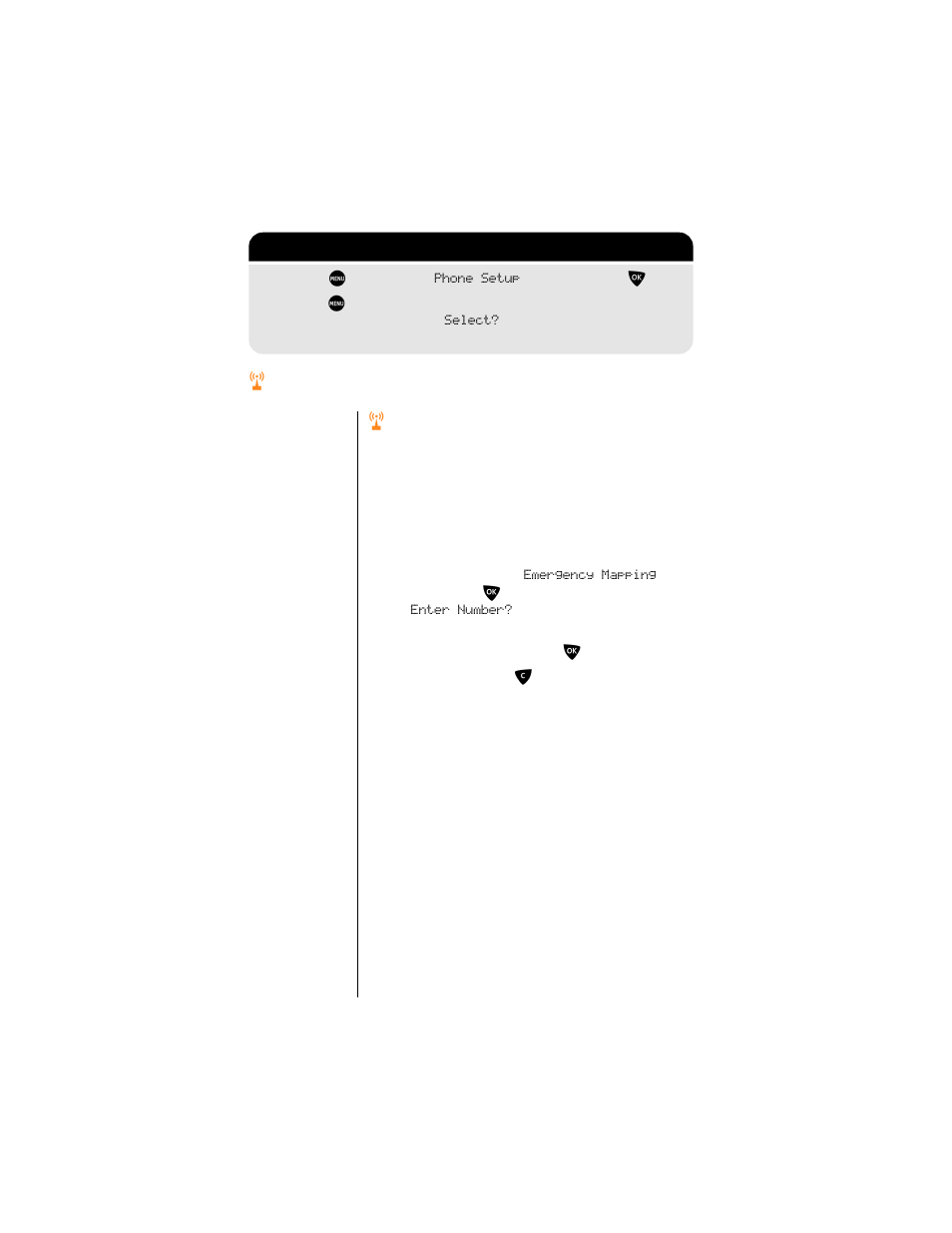 R cellular mode settings, R set up the emergency number, Cellular mode settings | Set up the emergency number | Motorola 9500 User Manual | Page 158 / 226