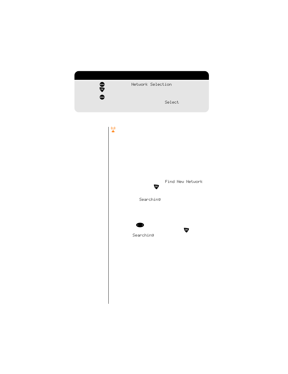 R find a new network, Find a new network, 2: getting to network selection | Motorola 9500 User Manual | Page 172 / 226
