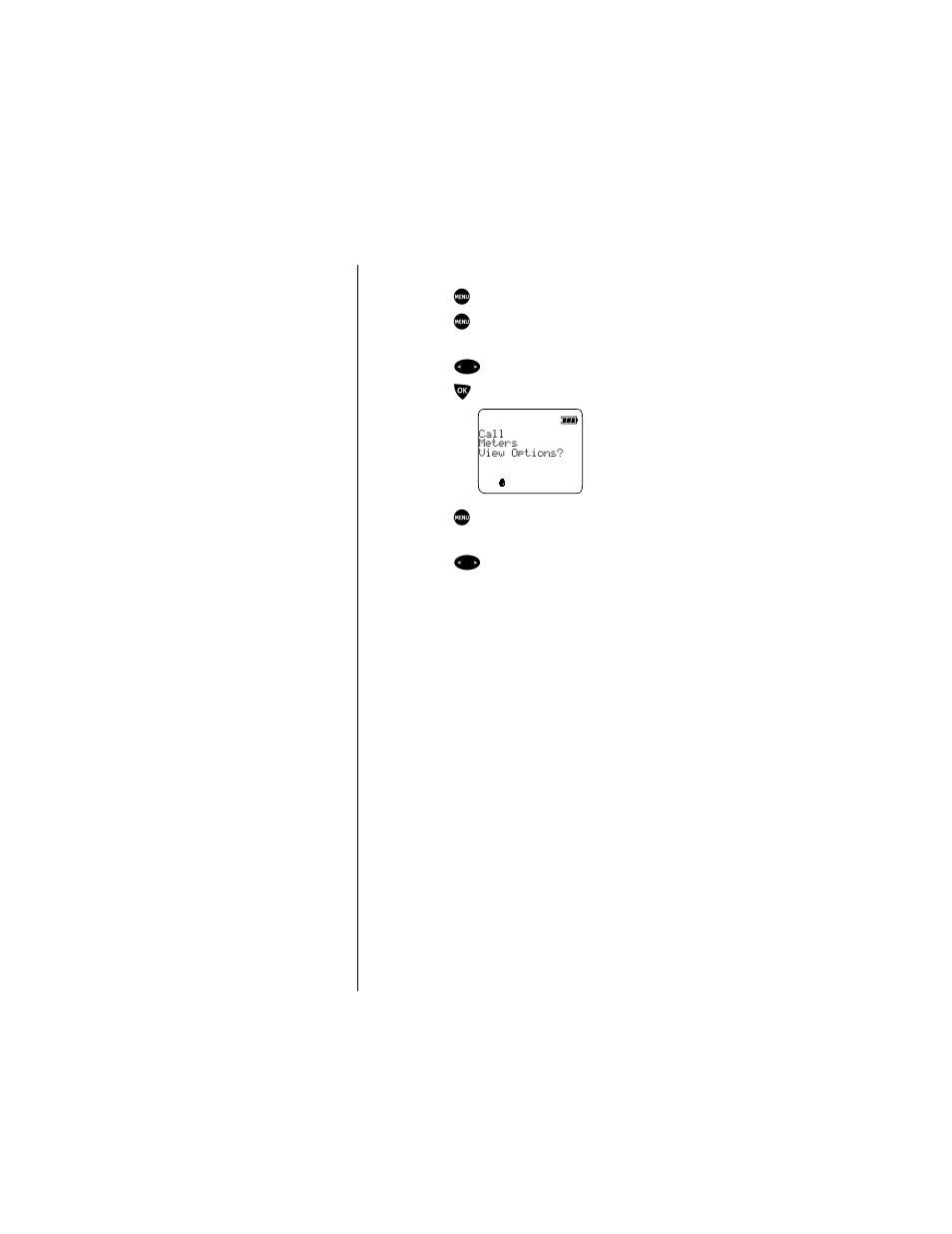 Entering the call meters menu | Motorola 9500 User Manual | Page 182 / 226