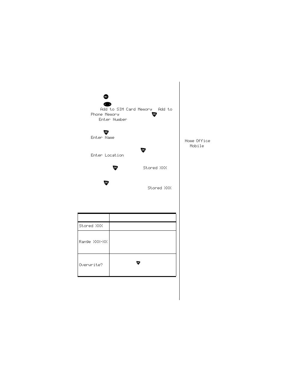 Use the dedicated keys, Adding entry messages | Motorola 9500 User Manual | Page 81 / 226