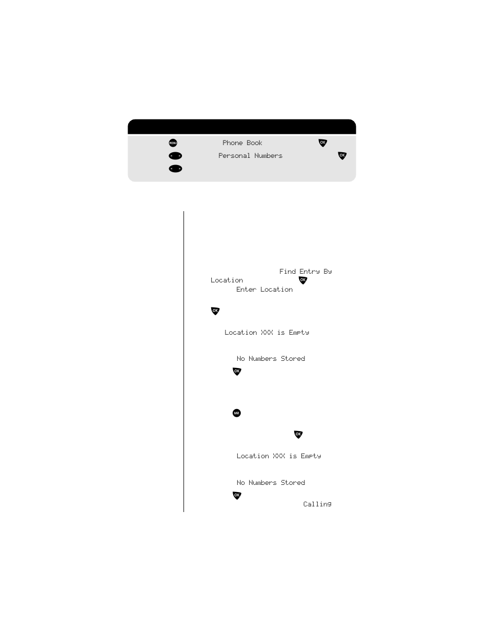 Find an entry by location, Use the options menu, Use the dedicated keys | 2-3: getting to personal numbers | Motorola 9500 User Manual | Page 88 / 226