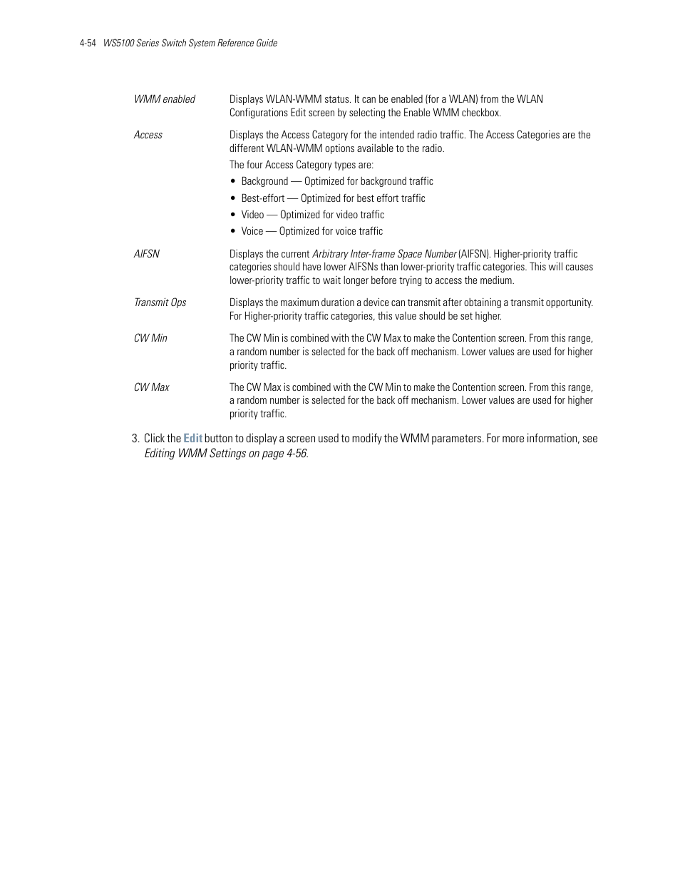 Motorola Series Switch WS5100 User Manual | Page 128 / 364