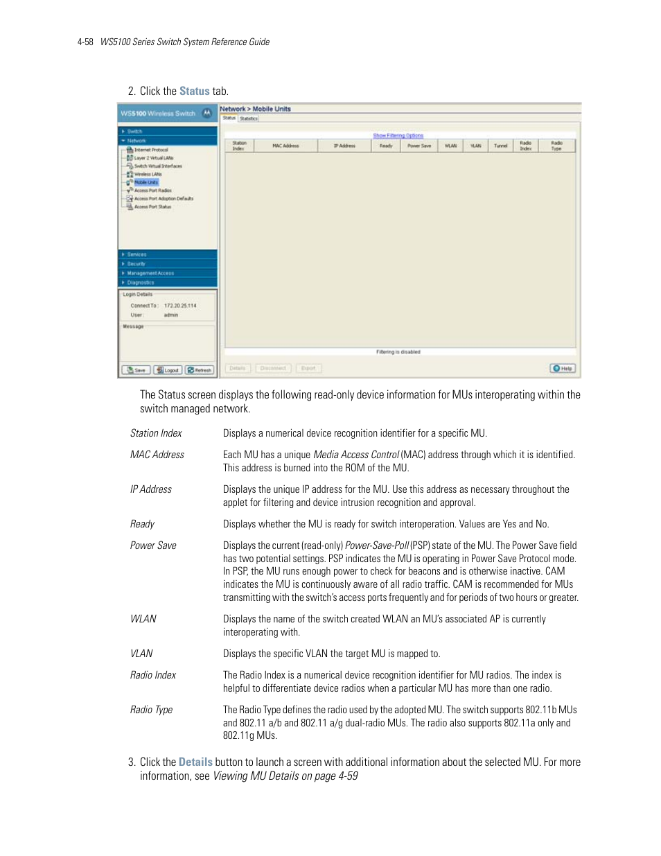 Motorola Series Switch WS5100 User Manual | Page 132 / 364