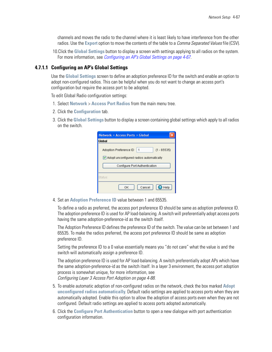 1 configuring an ap’s global settings | Motorola Series Switch WS5100 User Manual | Page 141 / 364