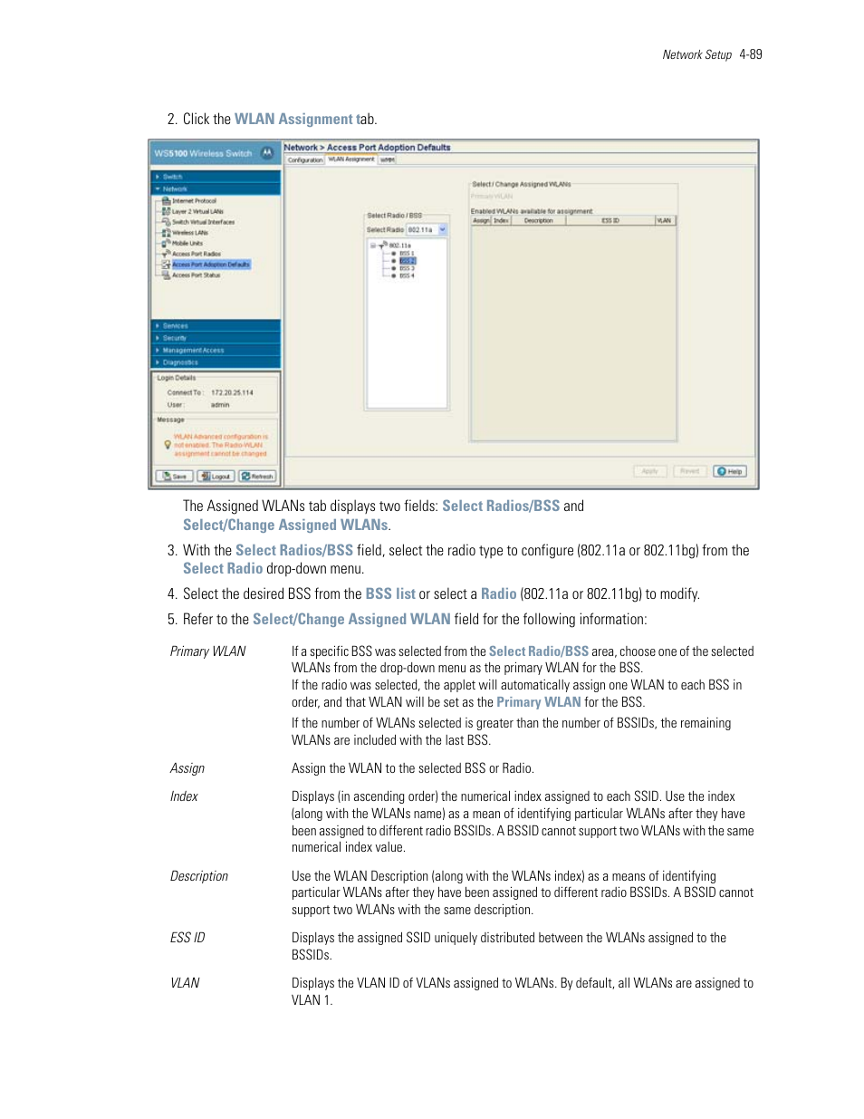 Motorola Series Switch WS5100 User Manual | Page 163 / 364