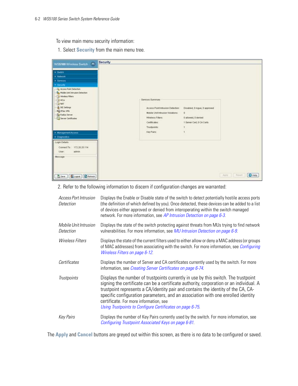 Motorola Series Switch WS5100 User Manual | Page 226 / 364