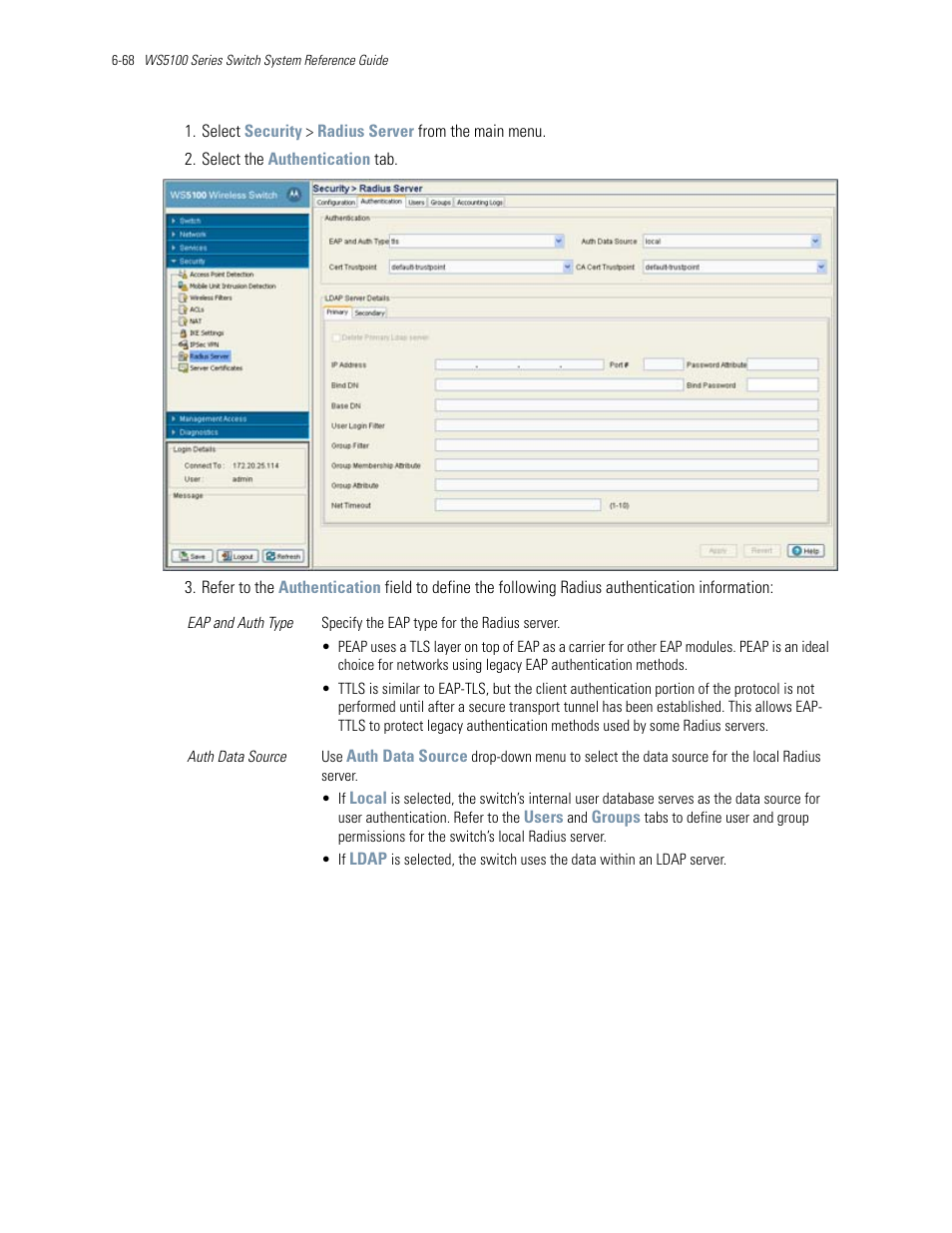 Motorola Series Switch WS5100 User Manual | Page 292 / 364