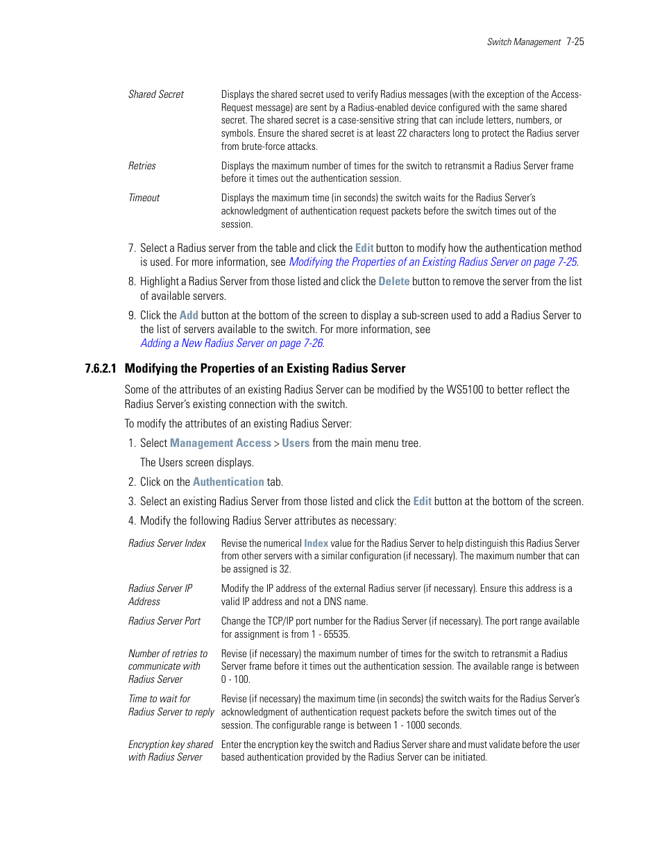 Motorola Series Switch WS5100 User Manual | Page 333 / 364