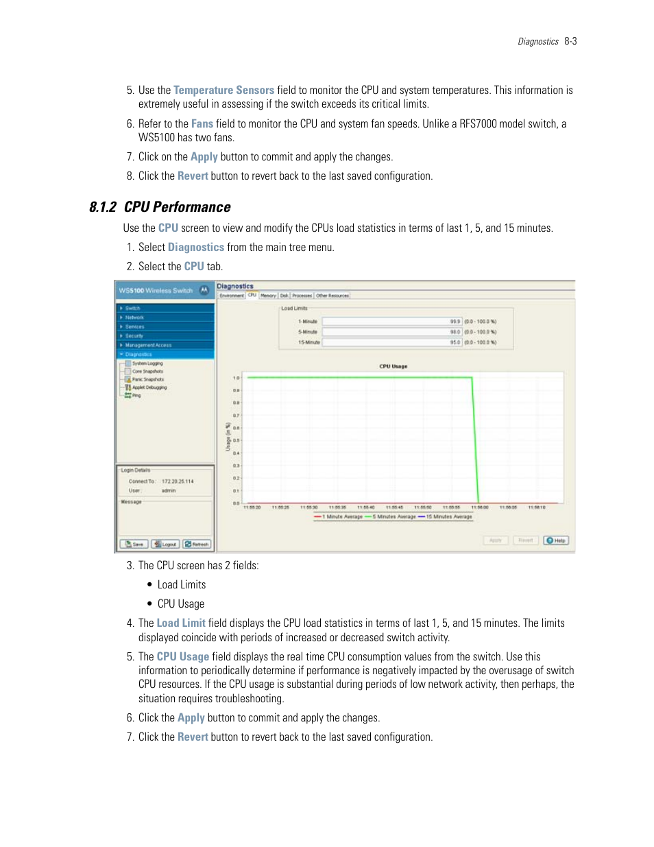 2 cpu performance, 2 cpu performance -3, Cpu performance | Motorola Series Switch WS5100 User Manual | Page 339 / 364