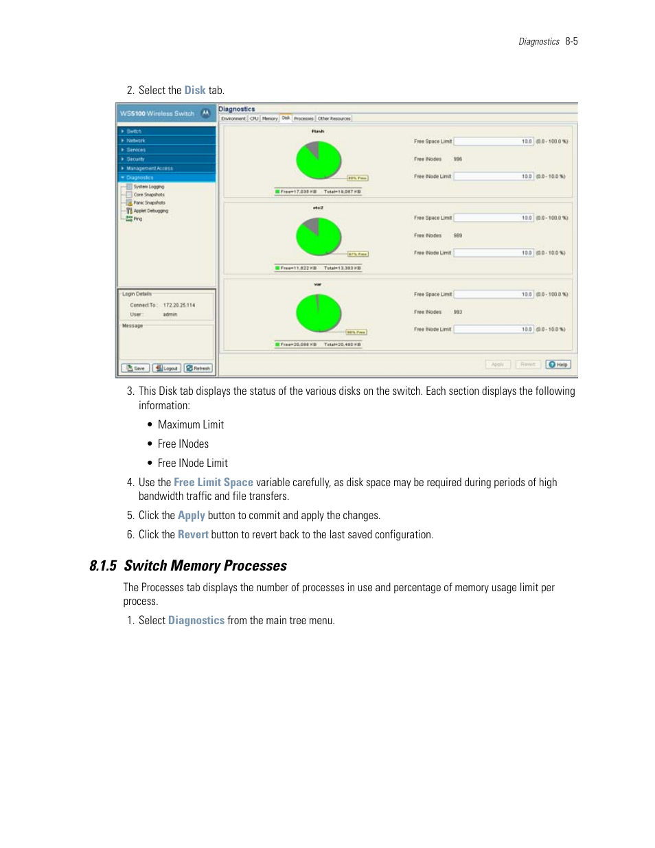 5 switch memory processes, 5 switch memory processes -5, Switch memory processes | Motorola Series Switch WS5100 User Manual | Page 341 / 364