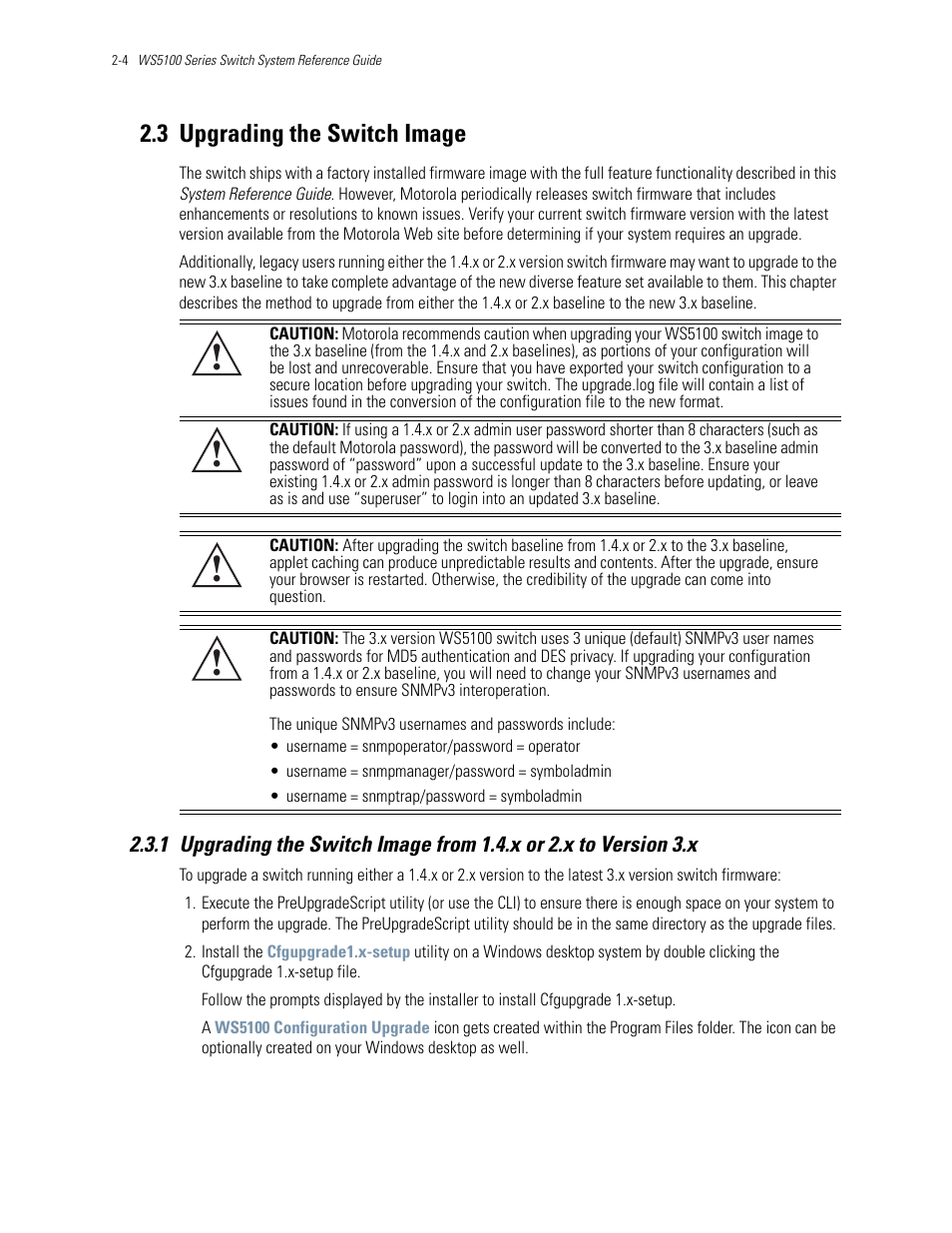 3 upgrading the switch image, 3 upgrading the switch image -4, Upgrading the switch image | Motorola Series Switch WS5100 User Manual | Page 38 / 364