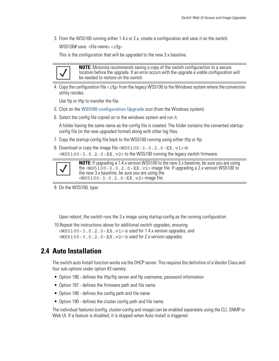 4 auto installation, 4 auto installation -5, Auto installation | Motorola Series Switch WS5100 User Manual | Page 39 / 364