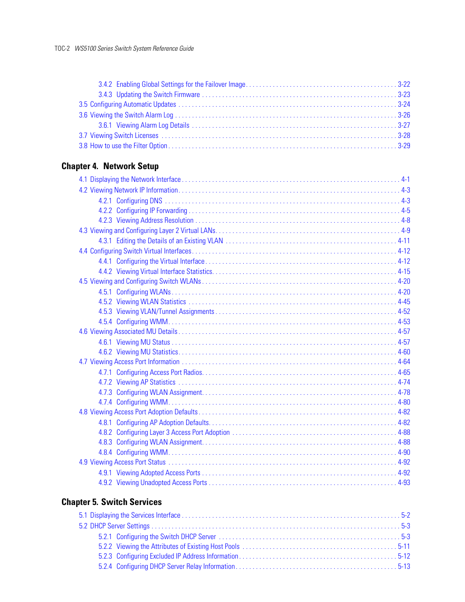 Motorola Series Switch WS5100 User Manual | Page 4 / 364