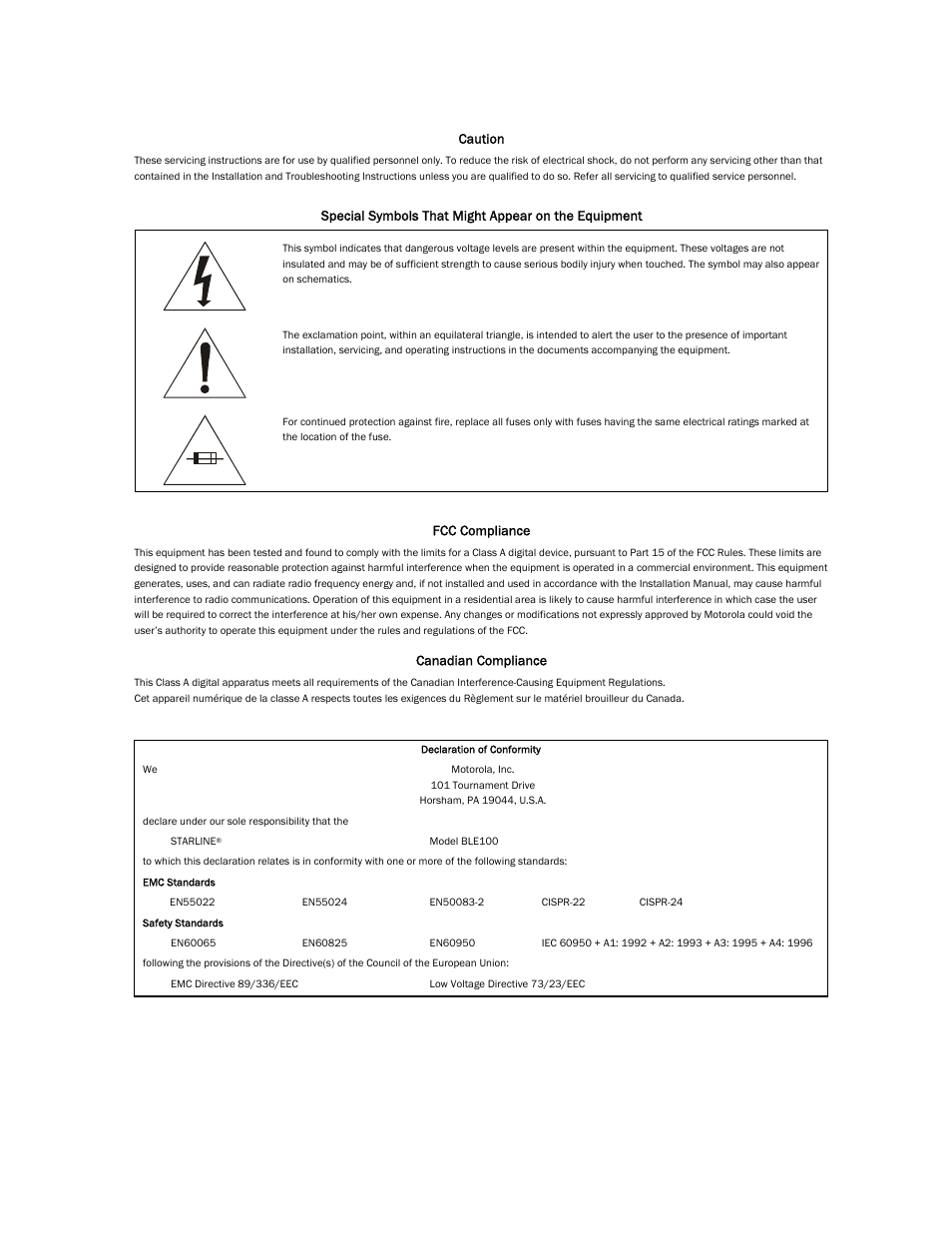 Motorola BLE100 User Manual | Page 2 / 48