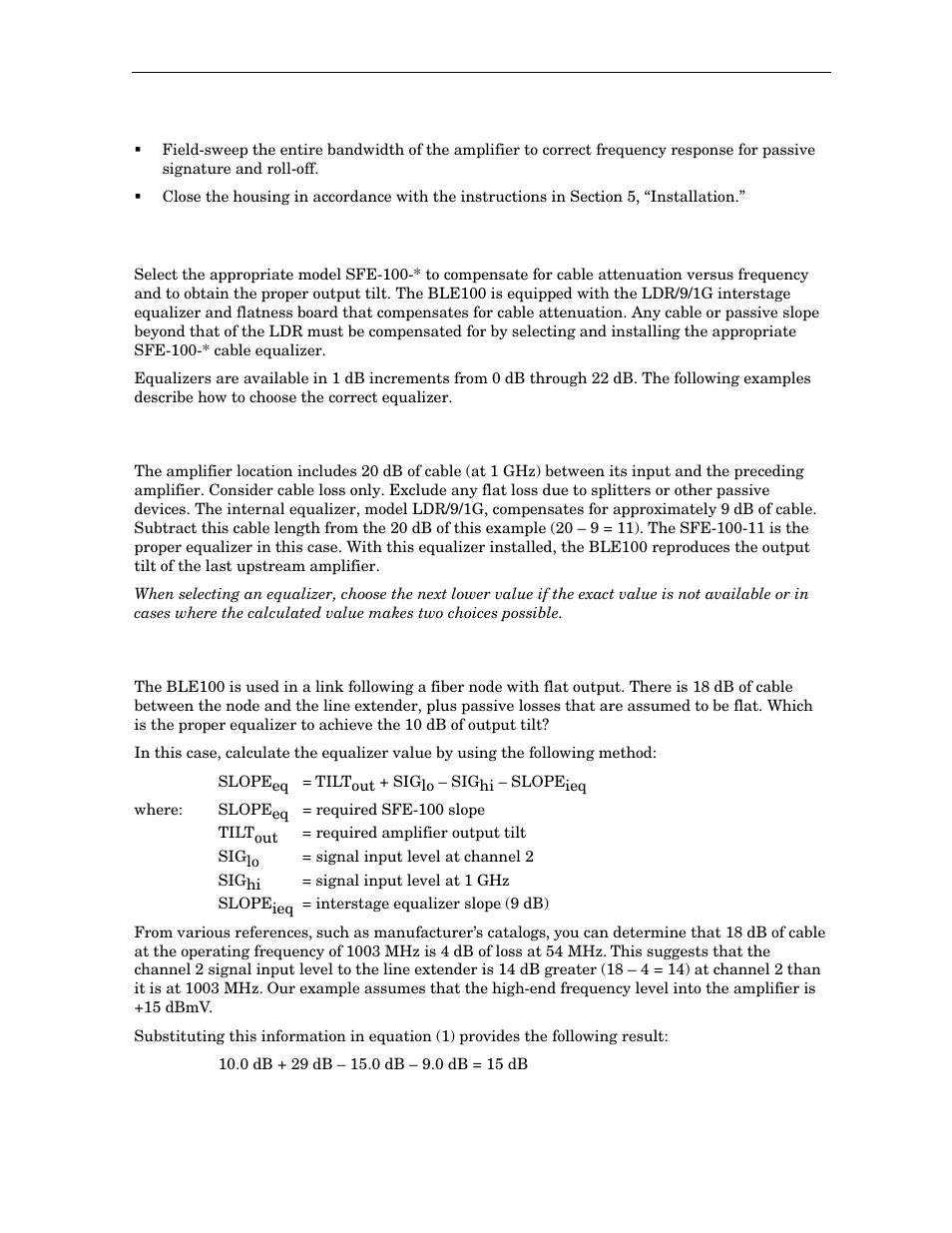 Starline cable equalizers | Motorola BLE100 User Manual | Page 24 / 48