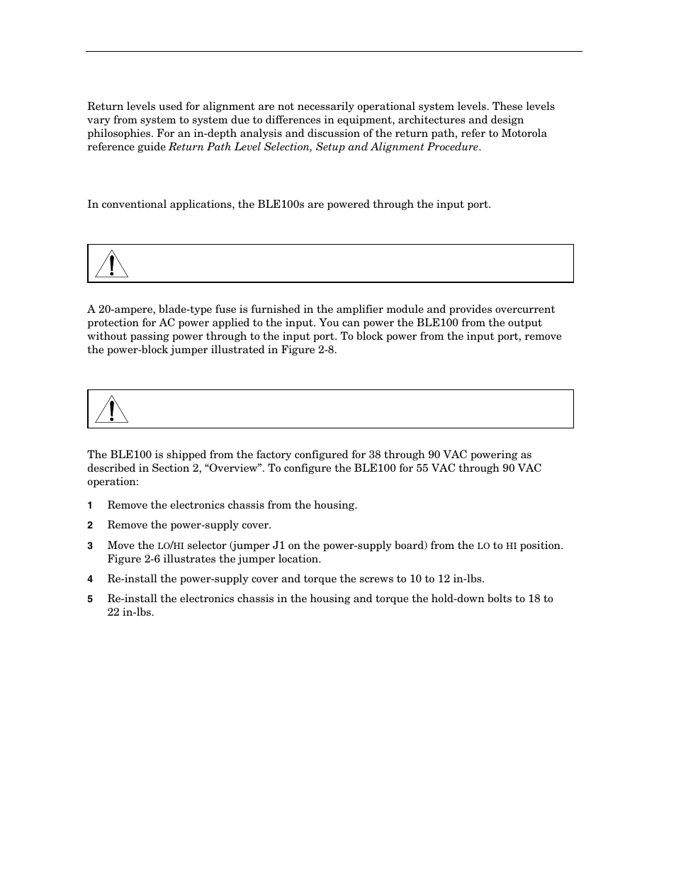 Powering and surge protection | Motorola BLE100 User Manual | Page 35 / 48