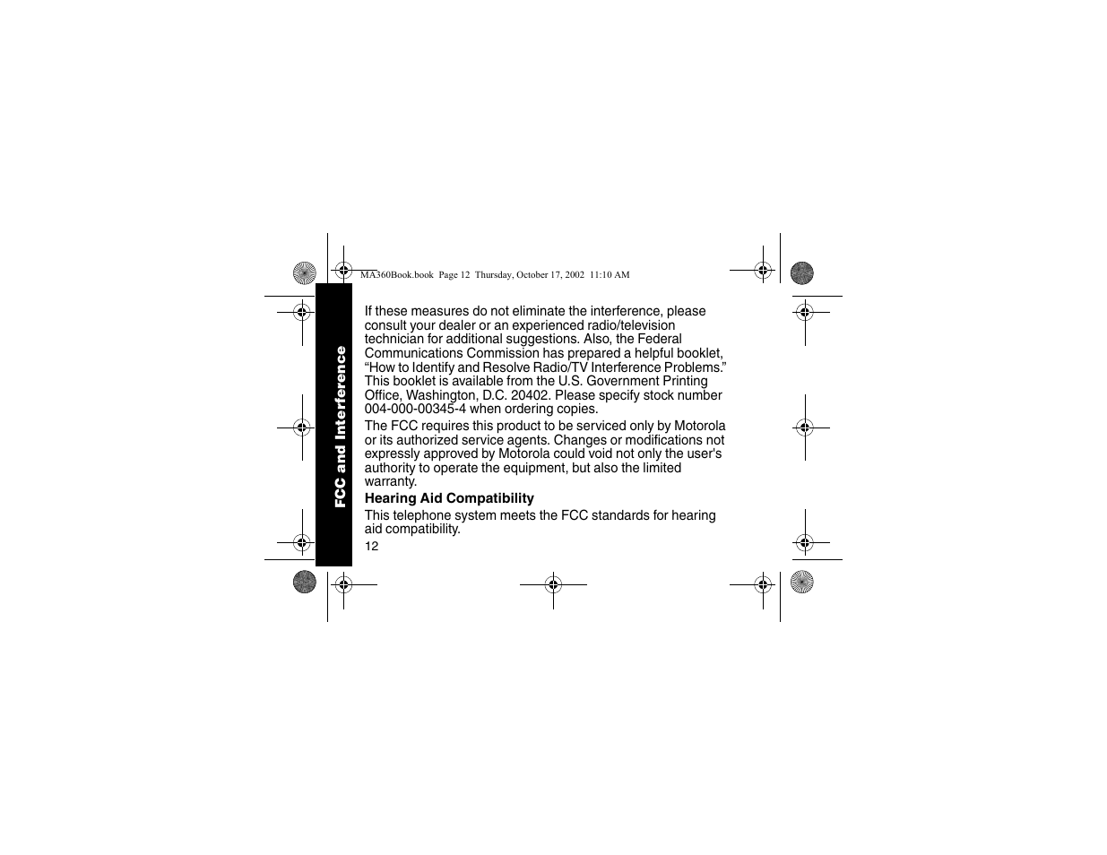 Motorola MA360 Series User Manual | Page 16 / 68