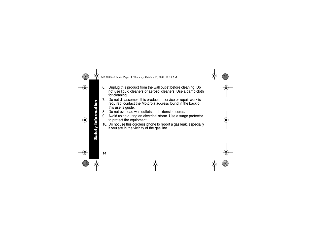 Motorola MA360 Series User Manual | Page 18 / 68